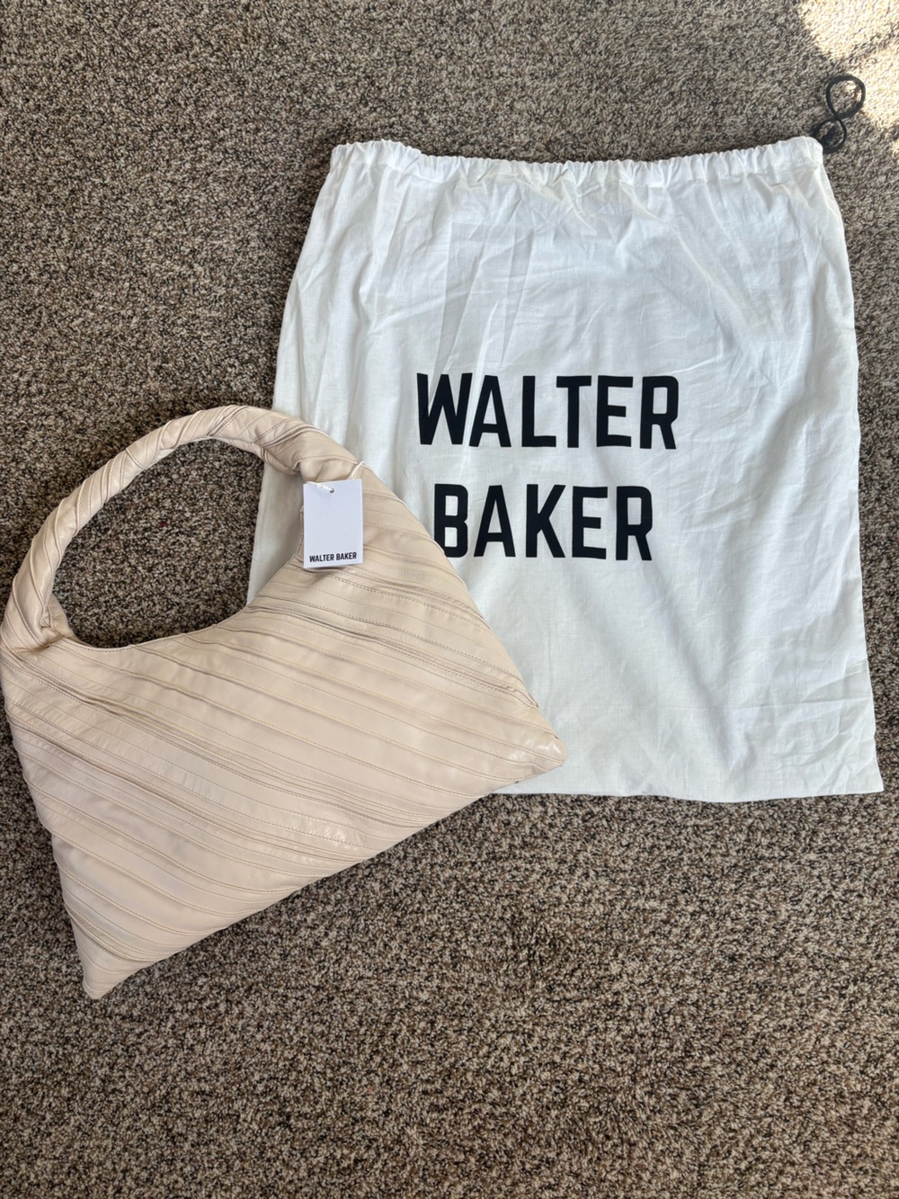 NWT Walter Baker Dakota Shoulder, Oyster Slouch Hobo - Picture 11 of 12